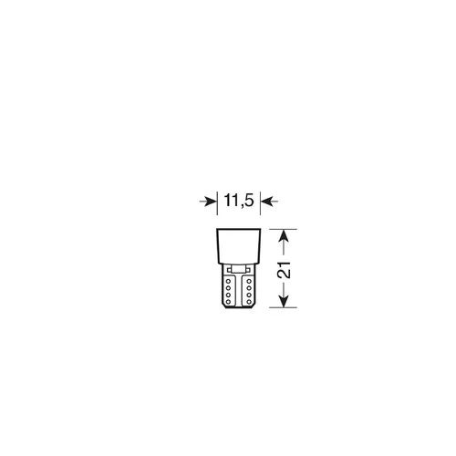 Pilot 12V Led series 6 Led SMD T10 W2,1x9,5d 2 pz Bianco Resistenza inc - Image 3