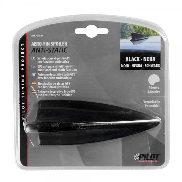 Pilot 2 in 1 Aero-Fin Spoiler Anti-Static - Nero - Image 2
