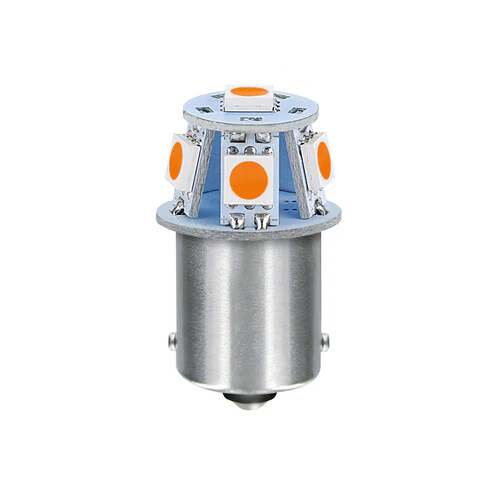 Pilot 24/28V Led Series - 6 SMD x 1 chip - (R5W) - BA15s - 20 pz - Scatola - Arancio - Doppia polarità