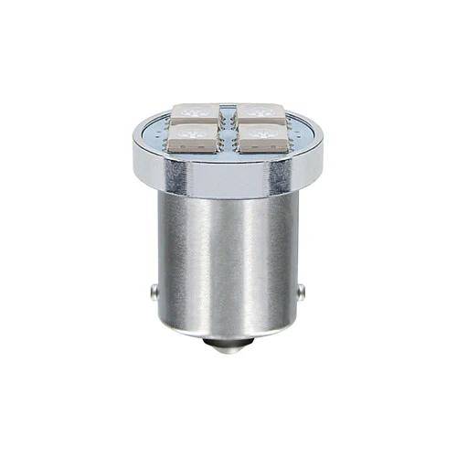Pilot 24V Led Series - 4 SMD x 1 chip - (P21W) - BA15s - 20 pz - Scatola - Arancio - Doppia polarità