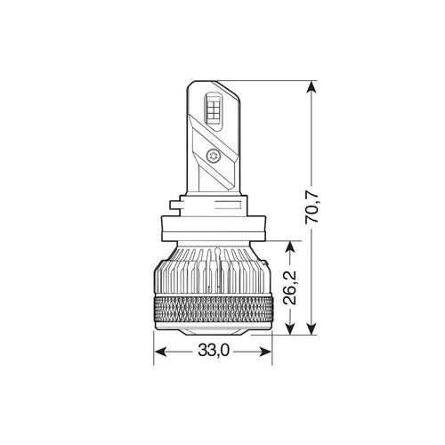 Pilot 9-32V Halo Led Serie 14 Lightning - (H11) - 45W - PGJ19-2 - 2 pz - Scatola - Image 3