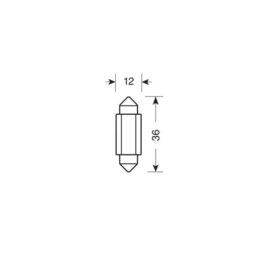 Pilot 9/32V Led Series 2 SMD x 1 chip - 12x36 mm - SV8,5-8 - 20 pz - Scatola - Rosso - Doppia polaritĂ - Resistenza incorporata - Image 3