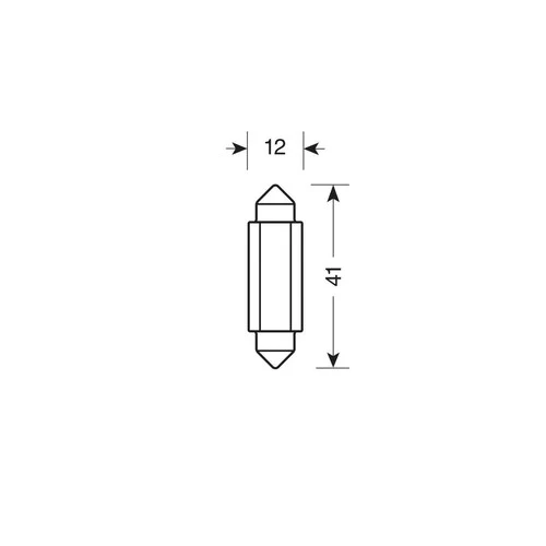 Pilot 9/32V Led Series 2 SMD x 1 chip - 12x41 mm - SV8,5-8 - 20 pz - Scatola - Arancio - Doppia polaritĂ - Resistenza incorporata - Image 3