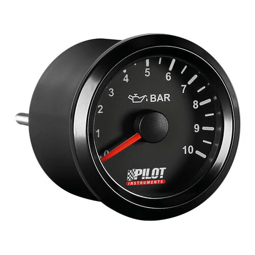 Pilot Black Analogue Gauge Series, Pressione olio -  2 (52 mm)