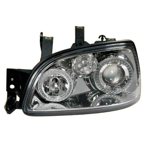 Pilot Coppia fanali anteriori Angel-Eyes - compatibile per Renault Clio (3/96-3/98) - Cromo