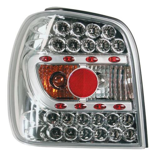 Pilot Coppia fanali posteriori LED - compatibile per VW Polo (9/94-10/99) - Cromo