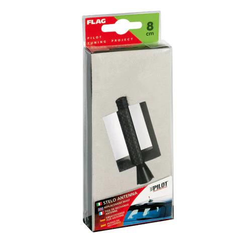 Pilot Flag, stelo antenna - 8 cm - Carbon-Look - Image 2