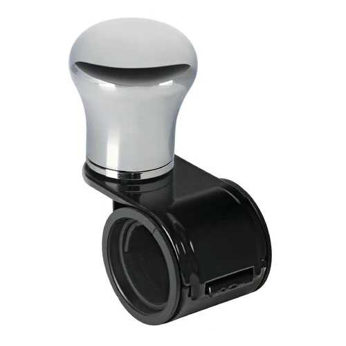 Pilot Revolve, pomello volante in alluminio cromato, staffa nera