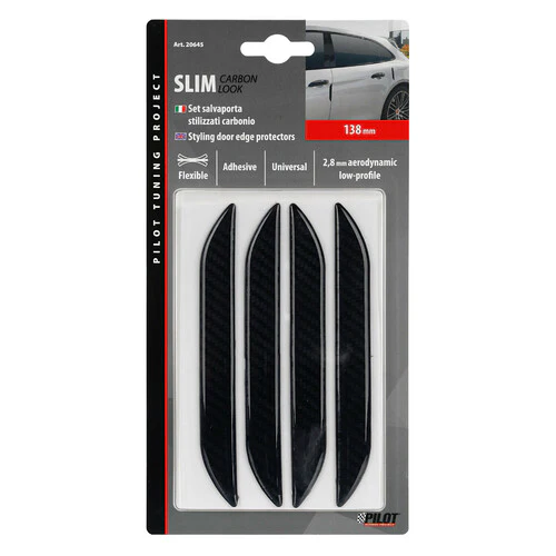 Pilot Slim, set 4 salvaporta adesivi - Carbon Look - Image 3