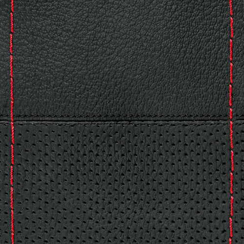 Pilot Sport, coprivolante in pelle - L - 37/39 cm - Nero/Rosso - Image 2