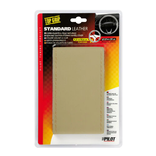 Pilot Standard, coprivolante in pelle - L -  37/39 cm - Beige - Image 3