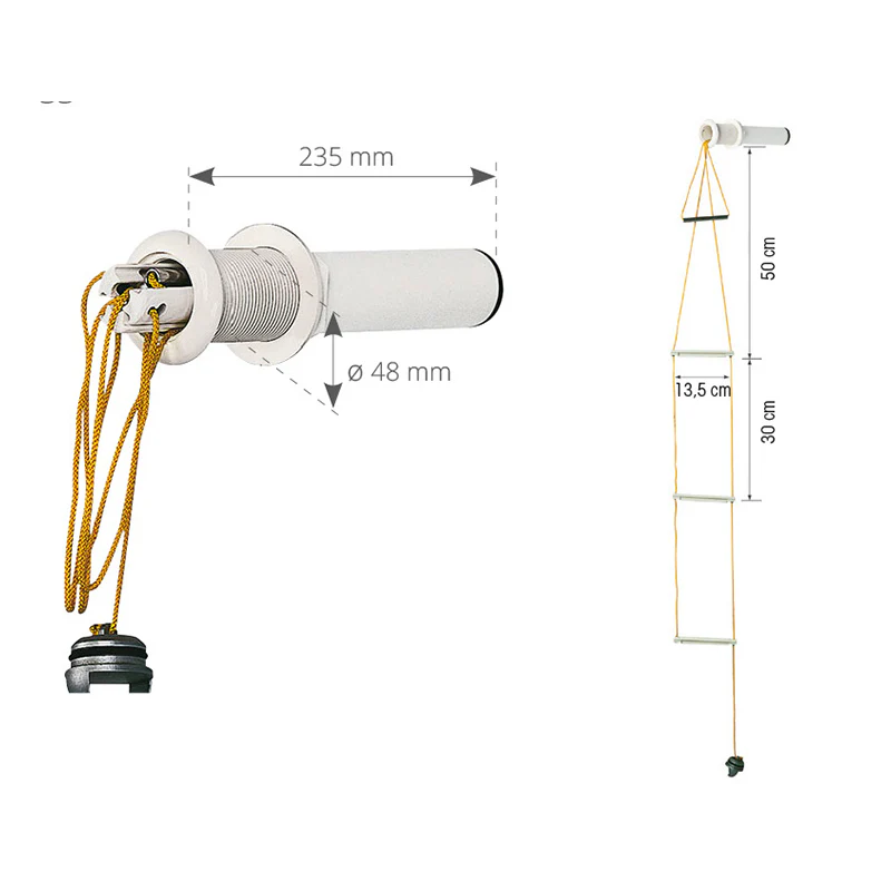 Plastimo Scaletta Di Sicurezza Da Incasso 51558 - Image 2