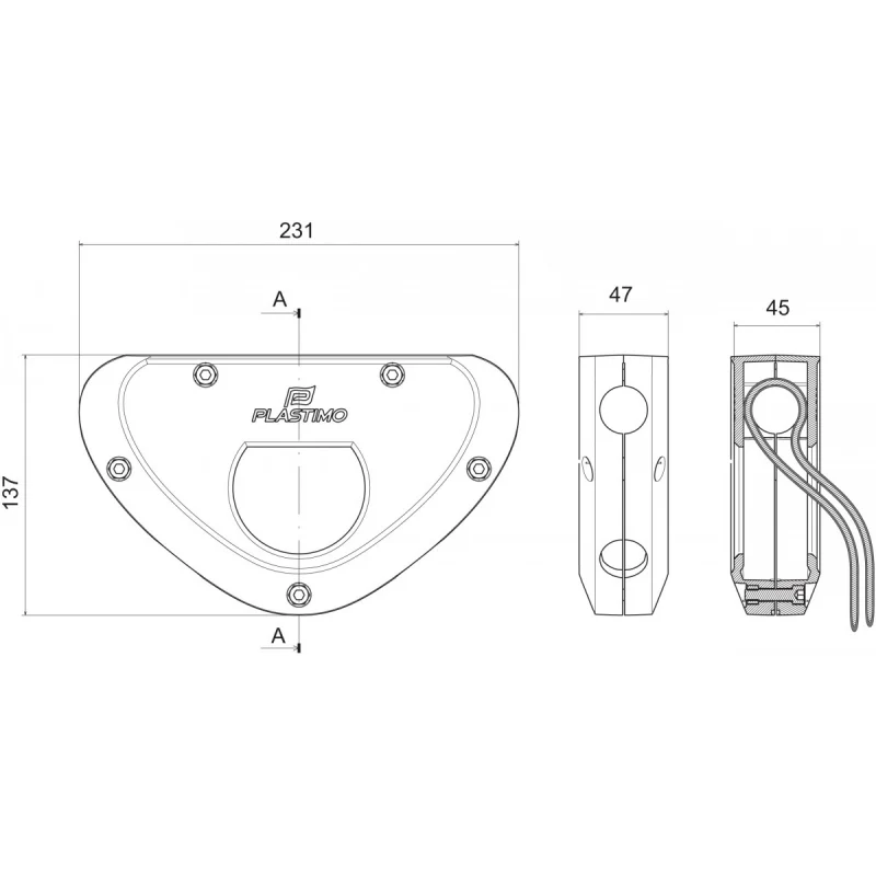 Plastimo Supporto Motore Fuoribordo Bianco 61535 - Image 3