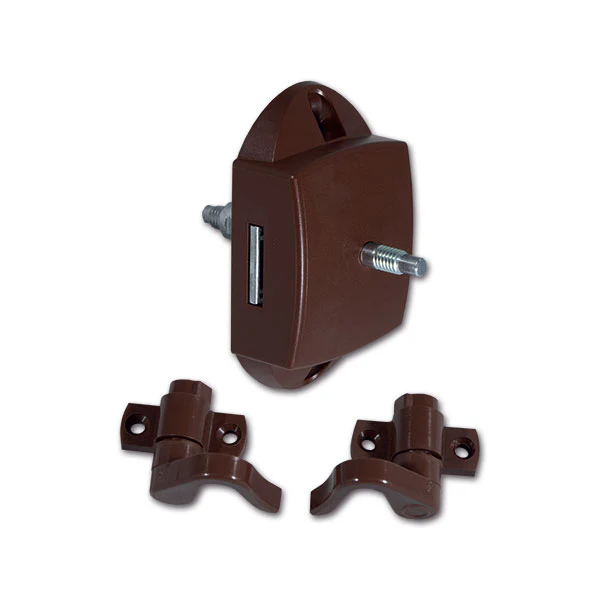Push-Lock bilaterale marrone con ganci - blister 8032793932215 - Image 2