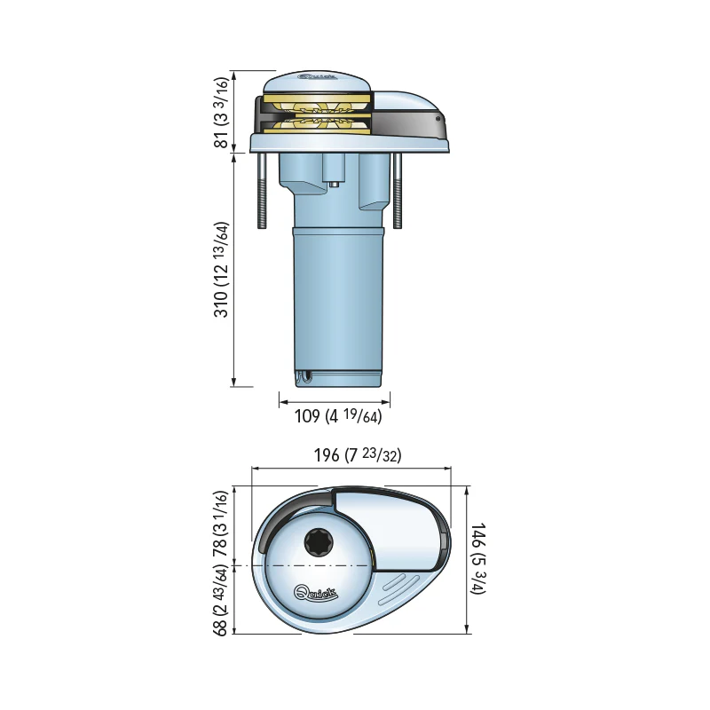 Quick Salpa Ancora Verticali Dp2L 770 12 Volt 350W B.6 FSDP2L060006A00 - Image 2