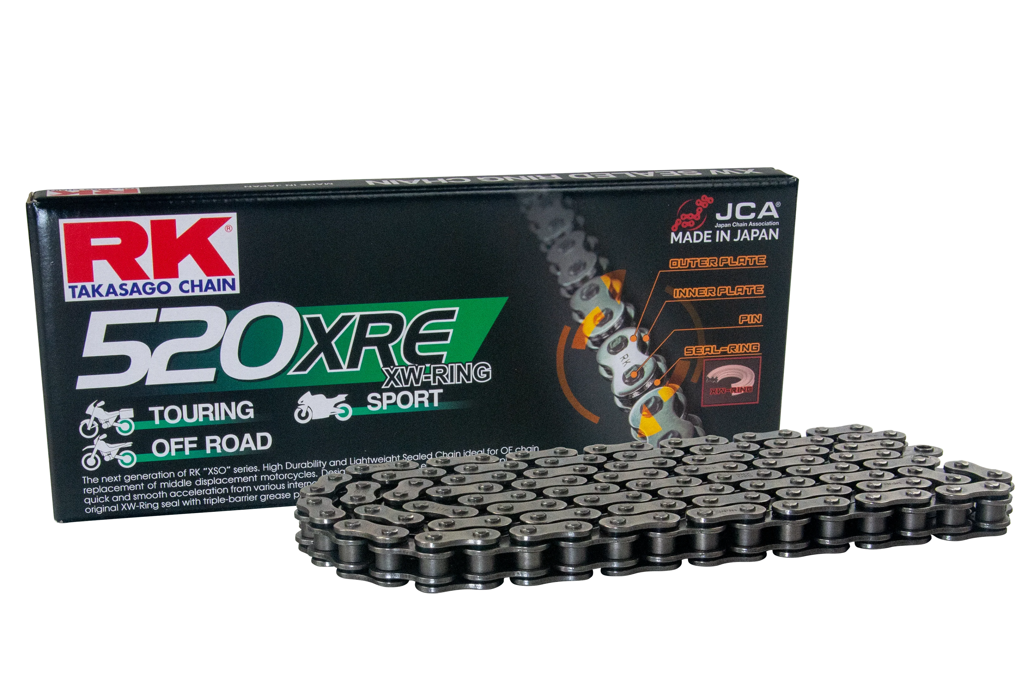 Rk Takasago Catena di Trasmissione 520XRE-116 CLF 116 maglie
