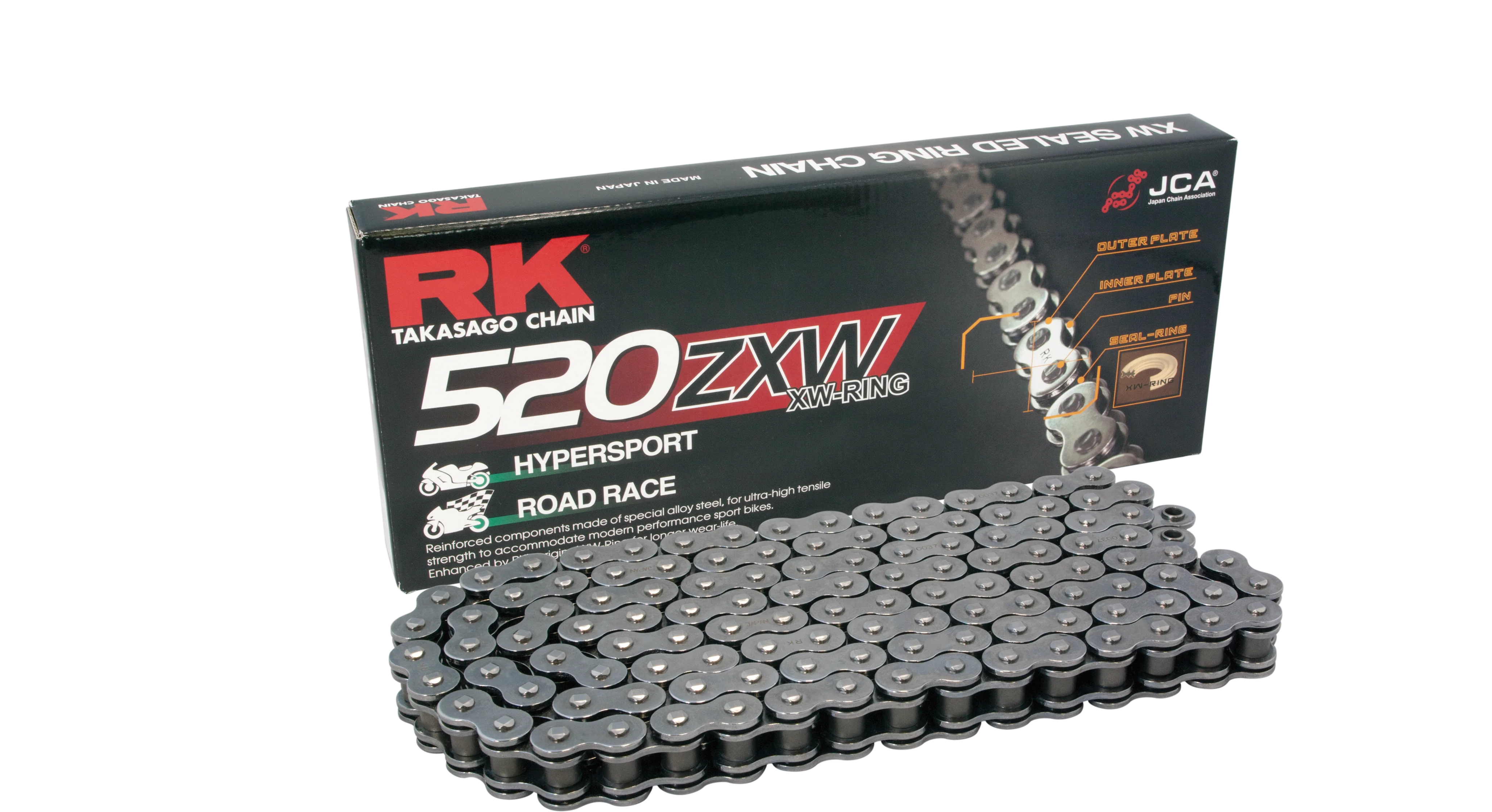 Rk Takasago Catena di Trasmissione BL520ZXW-120 CLF 120 maglie