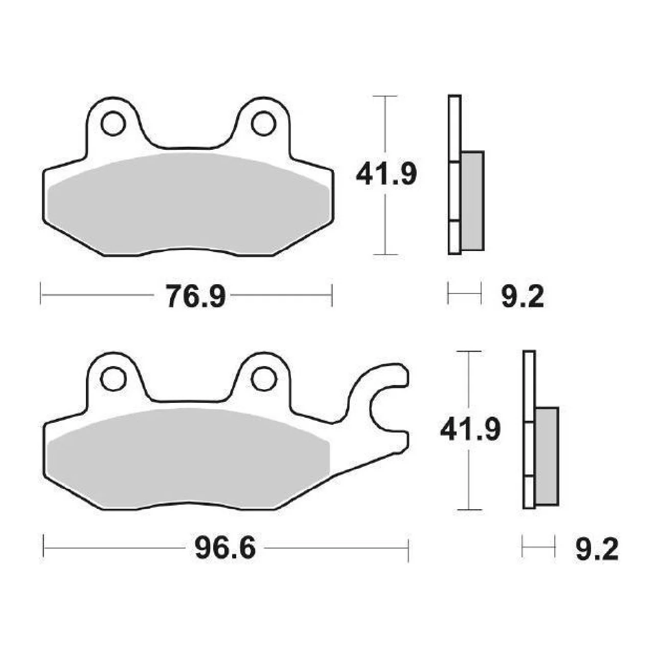 SBS 688HF Pastiglie freno CPI X-Large 125 CC 11/12
