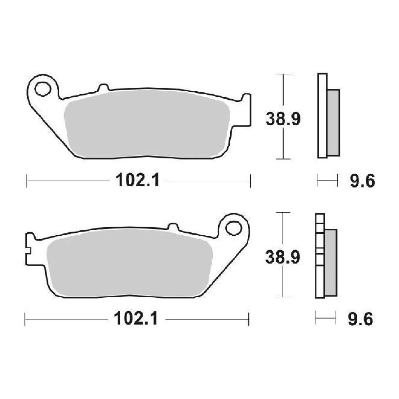 SBS 700HS Pastiglie freno anteriori HONDA CBF 300 CC 15/16
