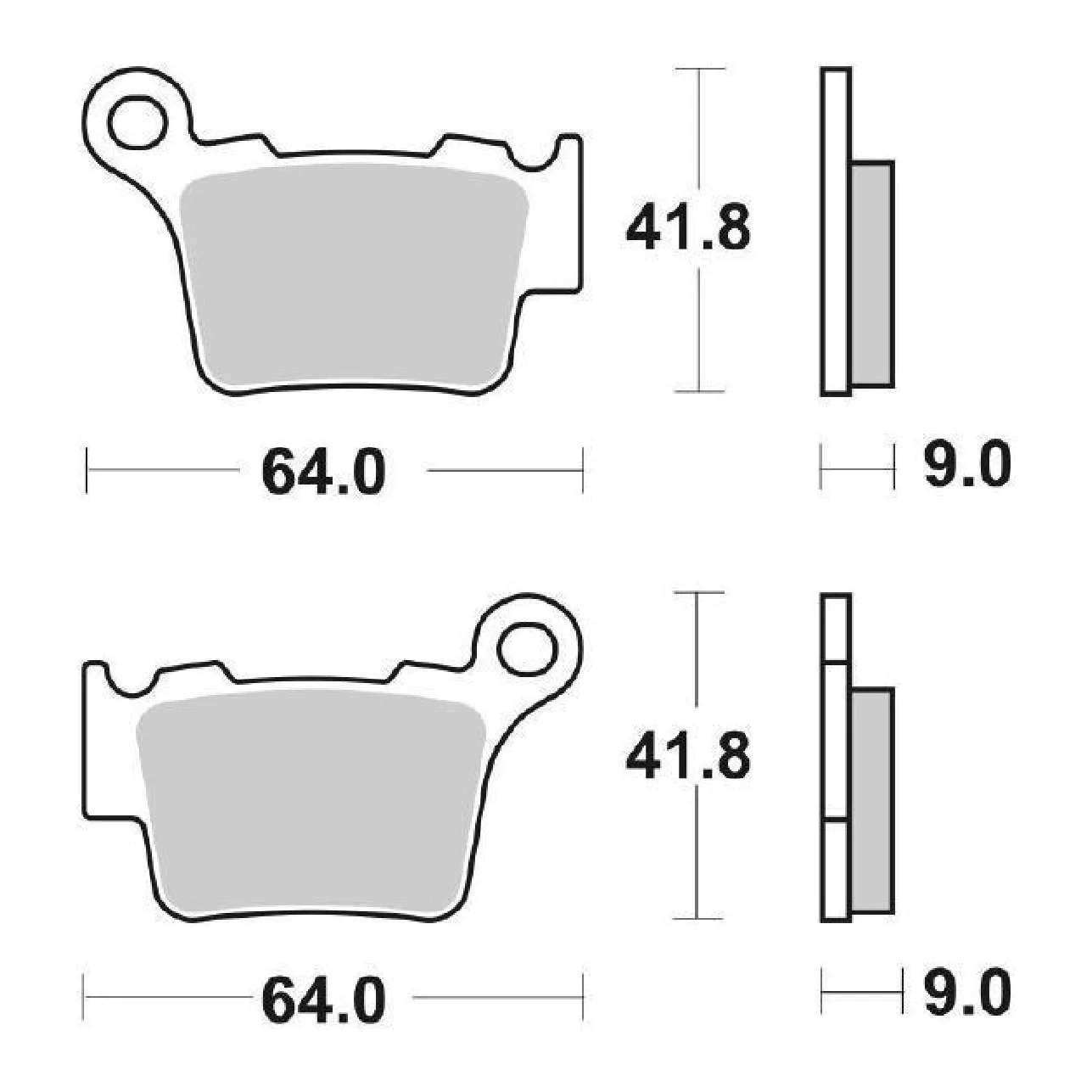 SBS 791SI Pastiglie freno BMW G SMR 450 CC 09/10