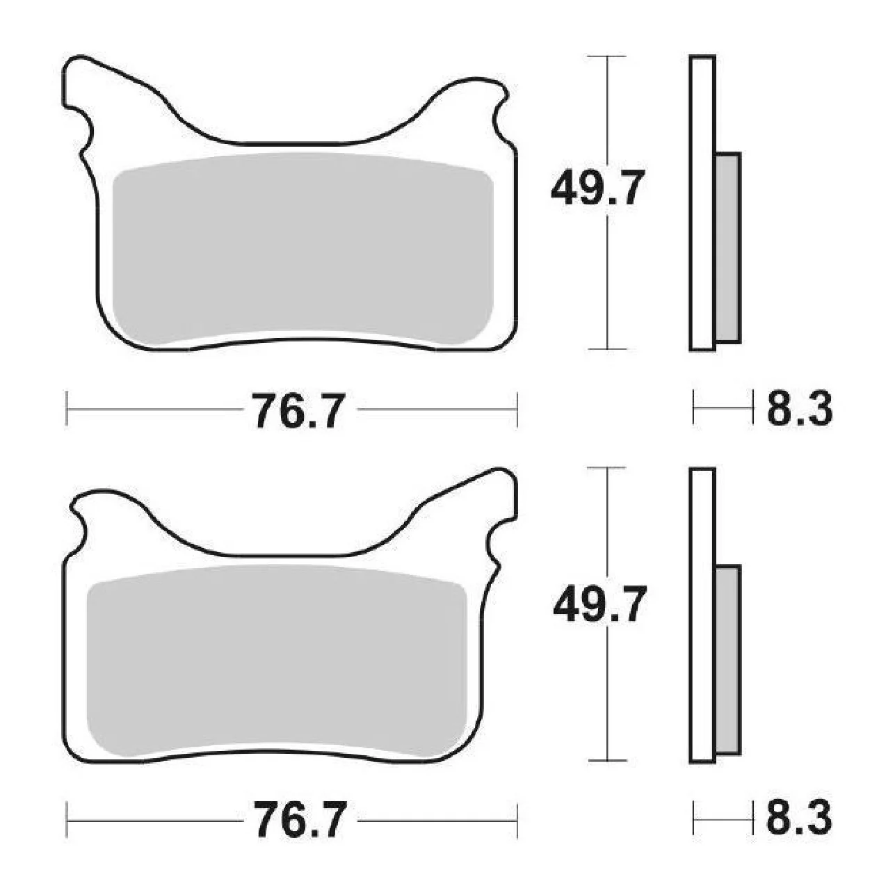 SBS 842HS Pastiglie freno anteriori APRILIA SXV 450 CC 05/14