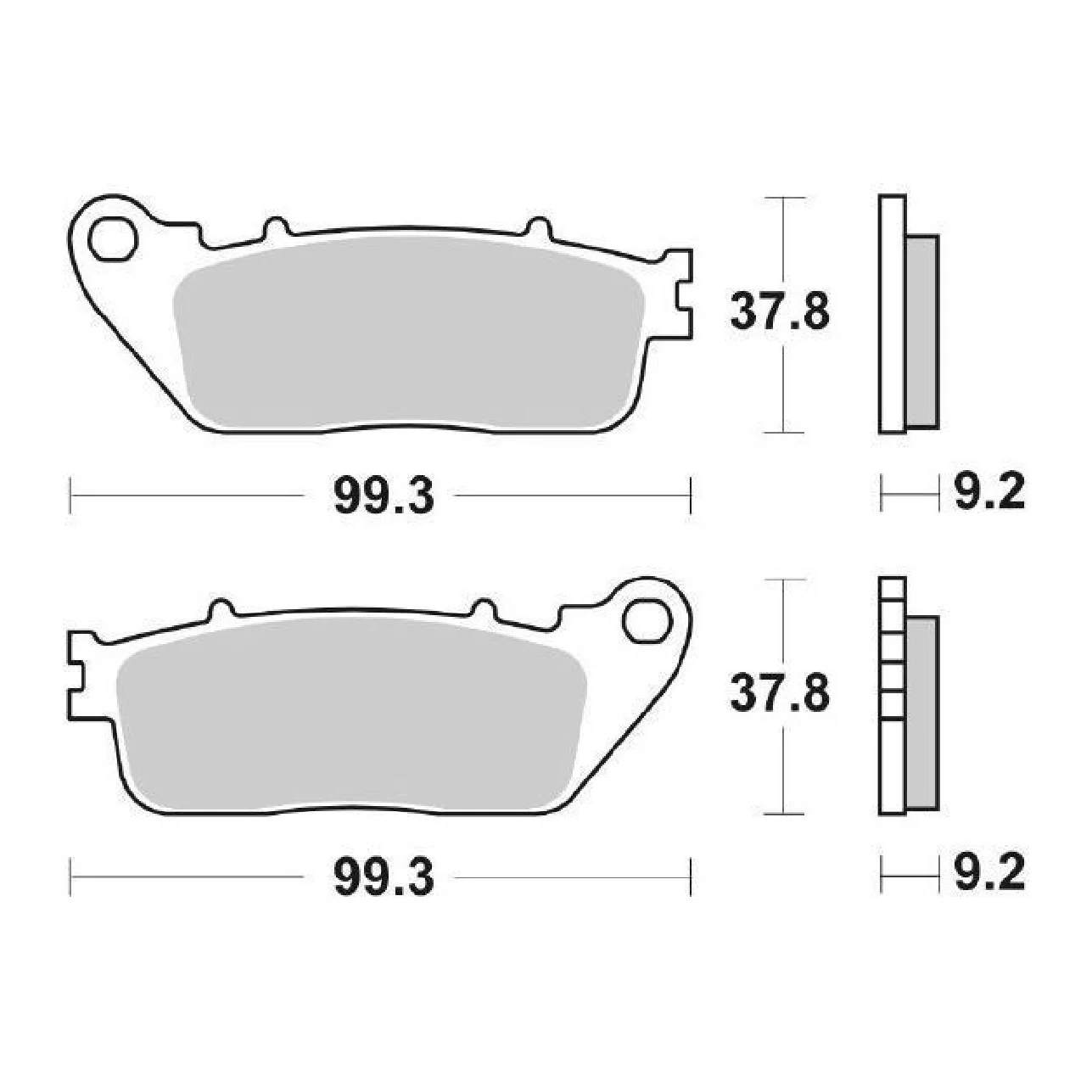 SBS 862HF Pastiglie freno HONDA VFR F (RC79) 800 CC 14/16