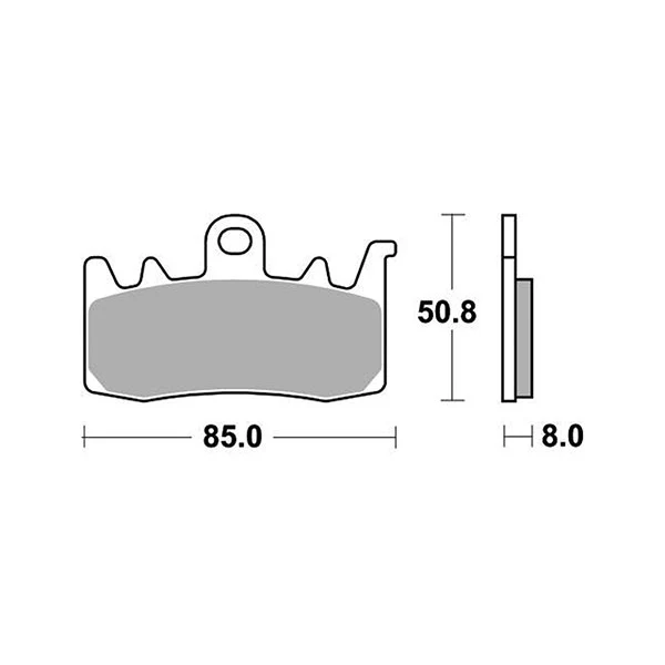Sbs Pastiglie Freno 900Ds2 APRILIA 660 RS 8V E5 ABS 2020-2022