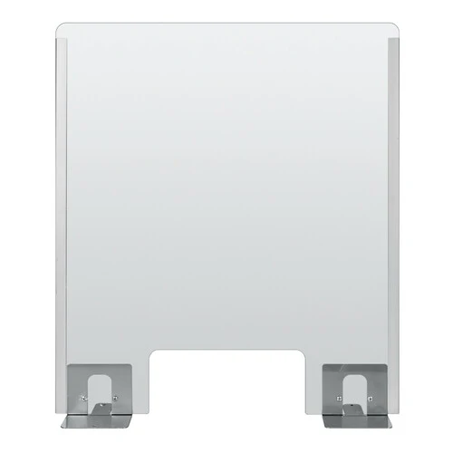 Schermo protettivo parafiato con feritoia per banconi e scrivanie 660x760 mm 66933 - Image 2