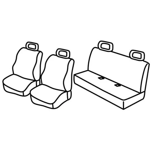 Set coprisedili Nero/Rosso Fiat Panda 09/03>01/12 Classic 02/12>12/12 C15017E QC15017E