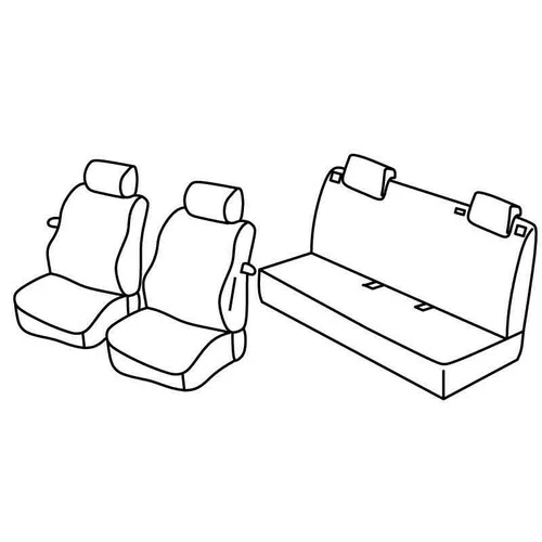 Set coprisedili Superior Beige Fiat Grande Punto 3p 09/05>04/12 C15040B QC15040B