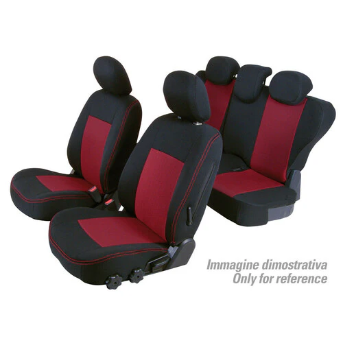 Set coprisedili Superior Nero/Rosso Volkswagen Golf VII 5p 11/12>12/19 R line QF37063E - Image 2