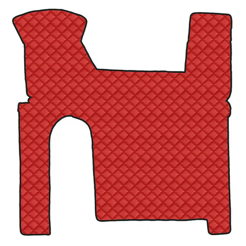 Tappeto centrale in Skeentex Rosso Man TGX (09/07>12/16) manuale, 2 cassetti 96362