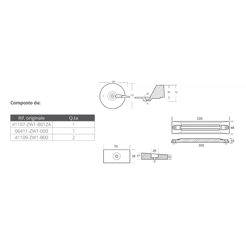 Tecnoseal Kit Alluminio Honda Bf75-90-115-130 KITHONDABFAL - Image 2