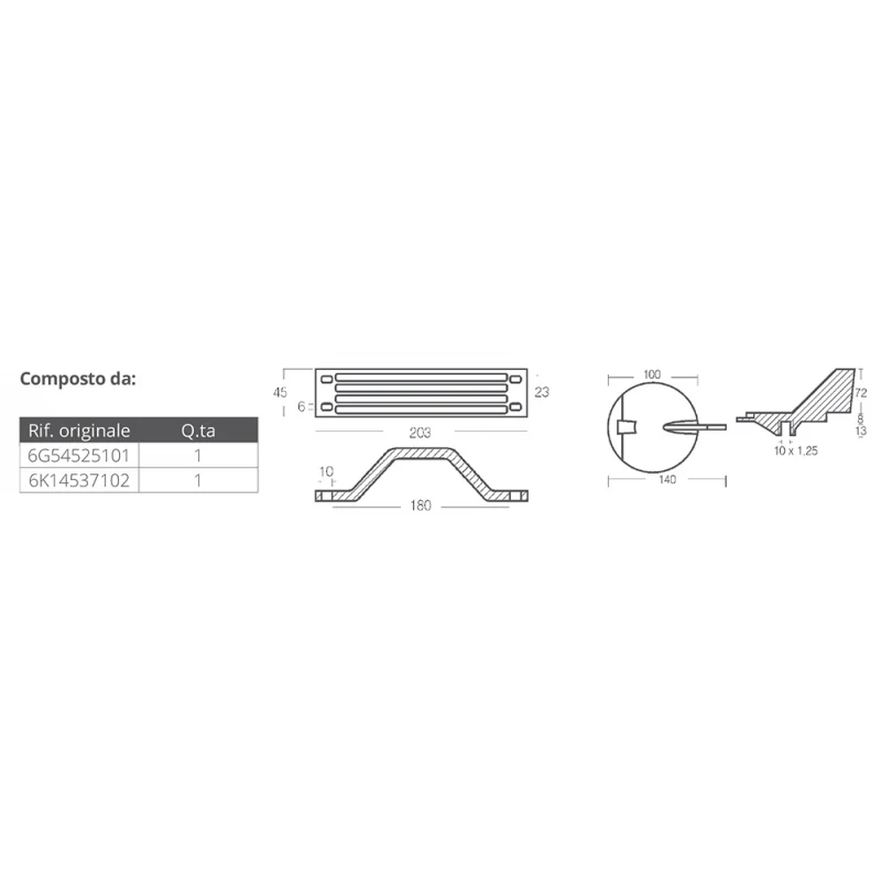 Tecnoseal Kit Alluminio Yamaha 150-200 Hp KITYAMAHA150-200CR-AL - Image 2