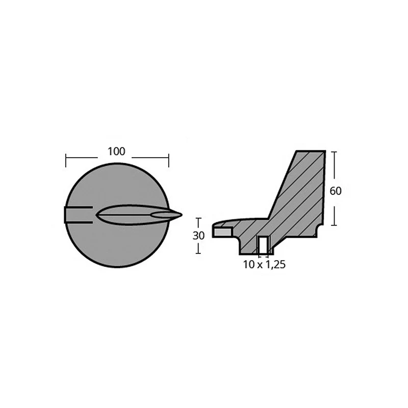 Tecnoseal Pinna Direzionale In Alluminio 01145AL