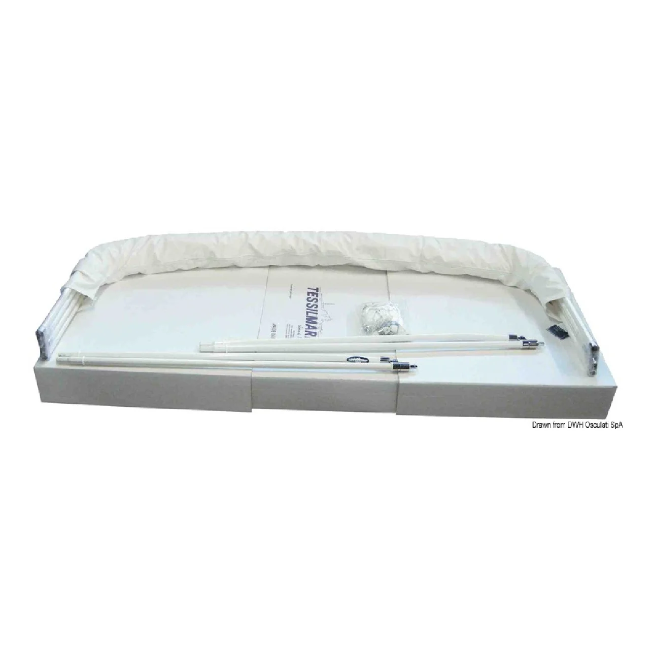 Tessilmare Tendina parasole Shade Master Fish. Appositamente concepita per scafi aperti con guida in piedi Beige - Image 2