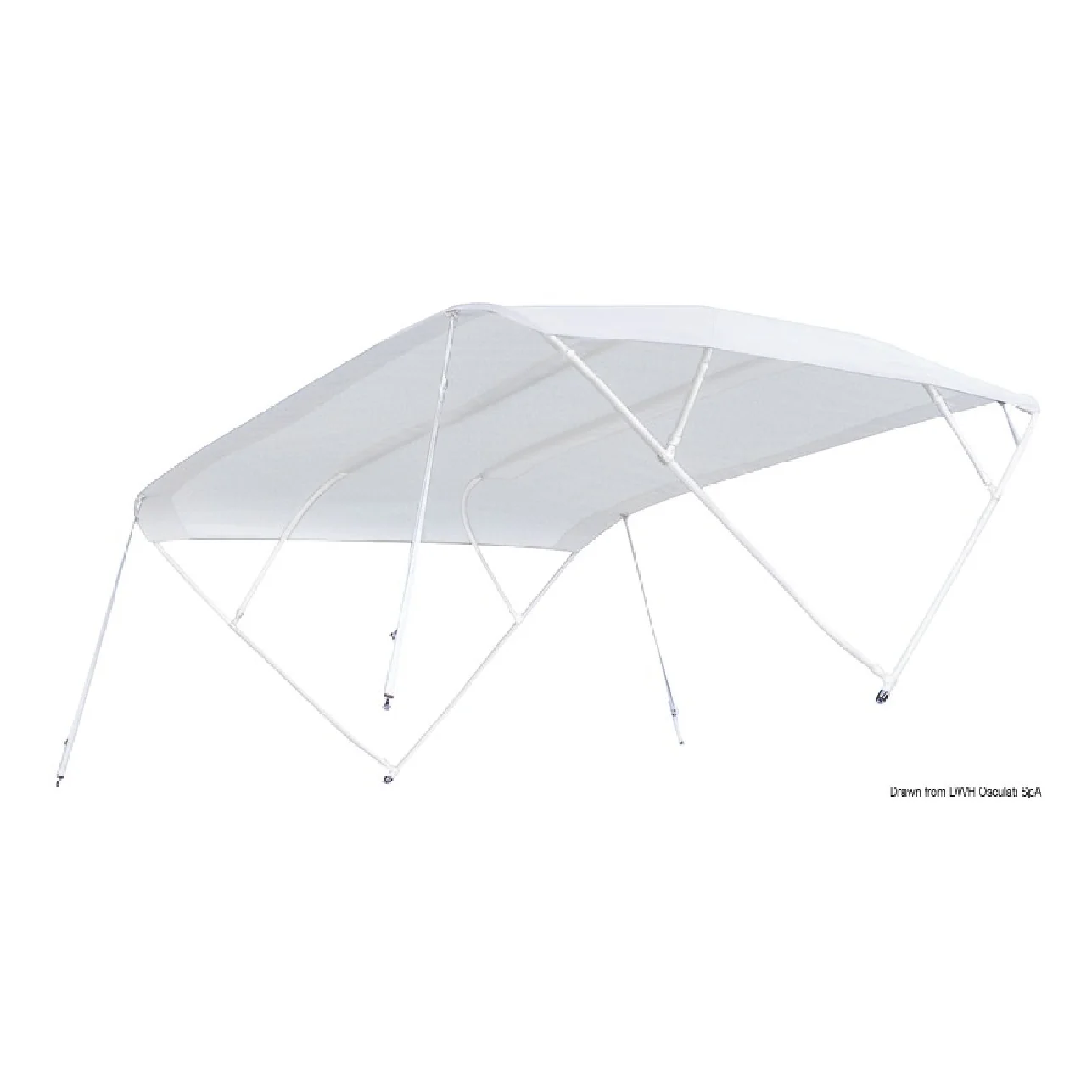 Tessilmare Tendina parasole Shade Master Fish. Appositamente concepita per scafi aperti con guida in piedi Beige - Image 4