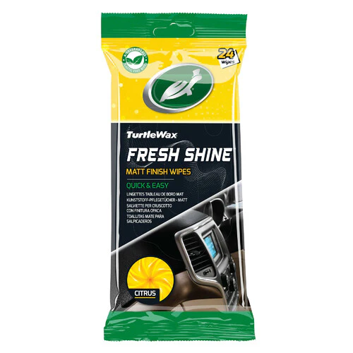 Turtle Wax Fresh Shine, salviette per cruscotto, finitura opaca - 24 pz