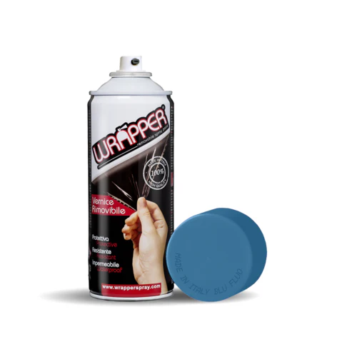 Wrapper pellicola spray rimovibile, 400 ml - Azzurro fluo
