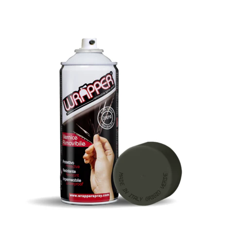 Wrapper pellicola spray rimovibile, 400 ml - Grigio verde